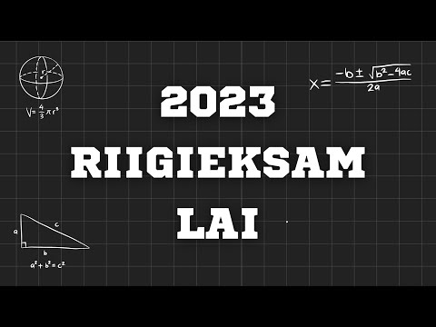 Matemaatika Riigieksam 2023 - Lai