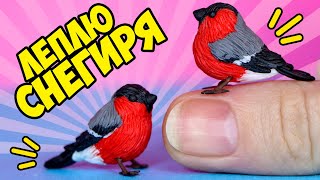 Питомцы для кукол  FIMO Мастер класс Анна Оськина,  как слепить снегиря из полимерной глины  мини.