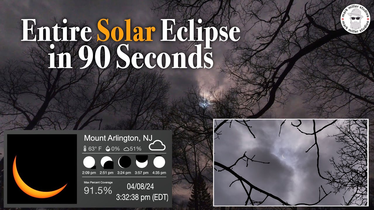 Entire Solar Eclipse in 90 Seconds - YouTube