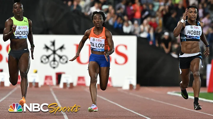PHOTO FINISH decides epic 3-way finish to women's 100m in Lausanne | NBC Sports