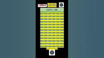 "Only Geniuses Can Find 856 in 6 Seconds ! 🤯🔥#Challenge" #findthedifference1000level