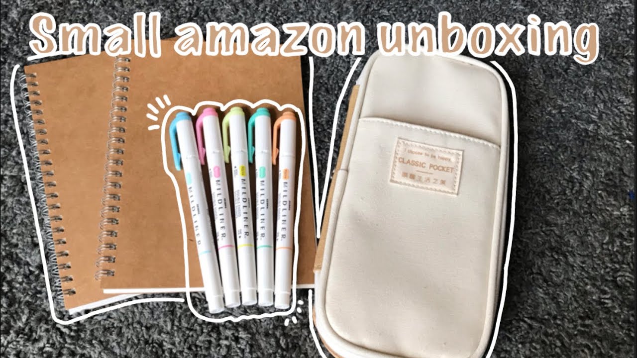 Small amazon stationary unboxing (somewhat) lol YouTube