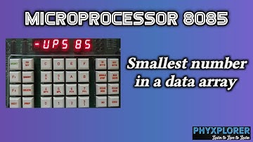 Microprocessor 8085 | Smallest number in a data array