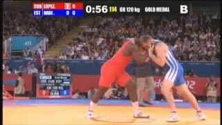 Olympic games 2012 Final Greco-Roman 120Kg. (CUB) Mijain LOPEZ NUÑEZ vs (EST) Heiki NABI