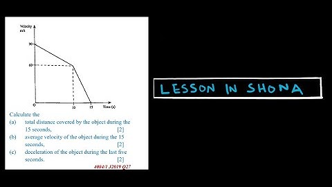 Travel Graphs: Calculating Acceleration, Average Velocity | Kinematics Tut 2 Qn 1/1