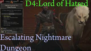 Escalating Nightmare Dungeon with the NEW Warlock in Diablo 4: Lord of Hatred