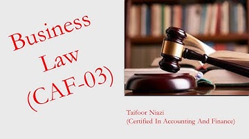 Business law (CAF-03) | Chapter 27 | Appointment of auditors