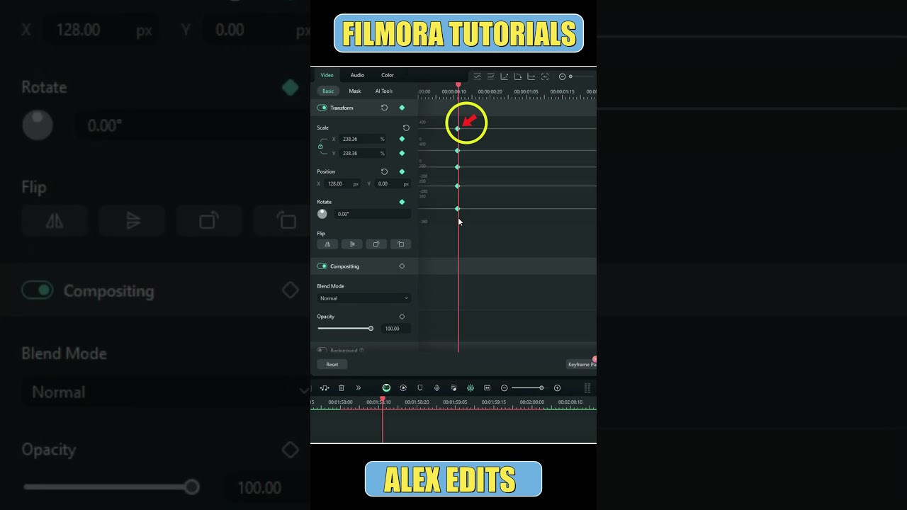 Keyframing Panel Explained in Filmora 13 #wondersharefilmora