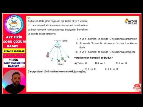 Çözebilene HELAL OLSUN !! Basit Harmonik Hareket sorusu | AYT DE GELİRSE ŞAŞIRMA 🎯💣
