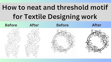 How to neat and threshold motif for Textile Designing work | threshold effect in photoshop