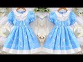 Baby frock cutting and stitching/6-7 year old girl dress cutting and stitching