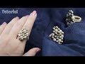 How to make beaded rings || Ring making tutorial || DIY beaded rings