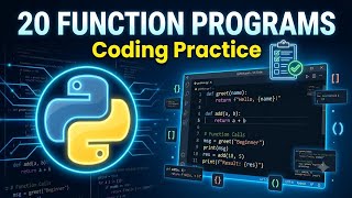 Python Function Practice Programs | 20 Coding Questions