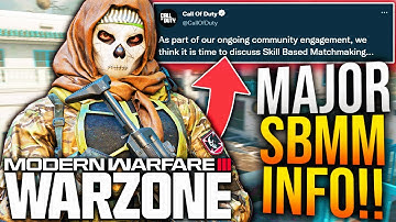 Call Of Duty FINALLY ADDRESSED SKILL BASED MATCHMAKING! (SBMM Update)
