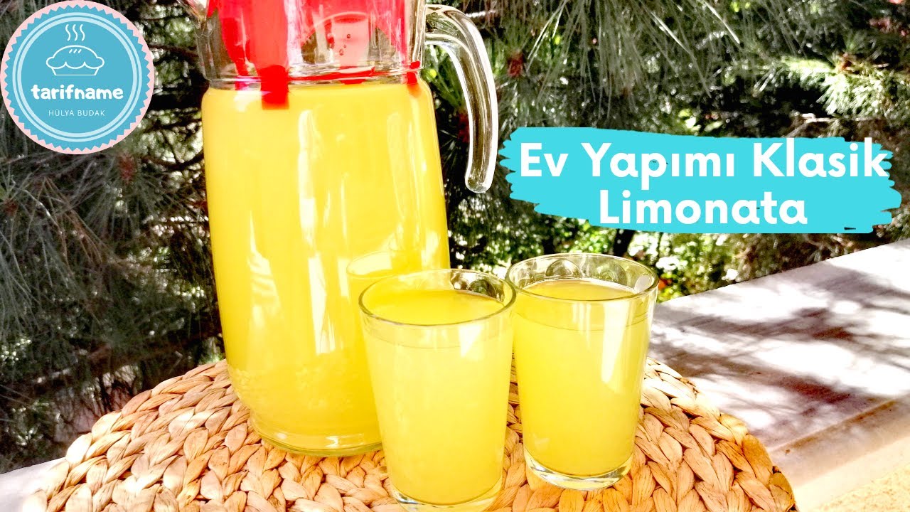 Ev Yapımı Klasik Limonata Tarifi Limonata Nasıl Yapılır YouTube