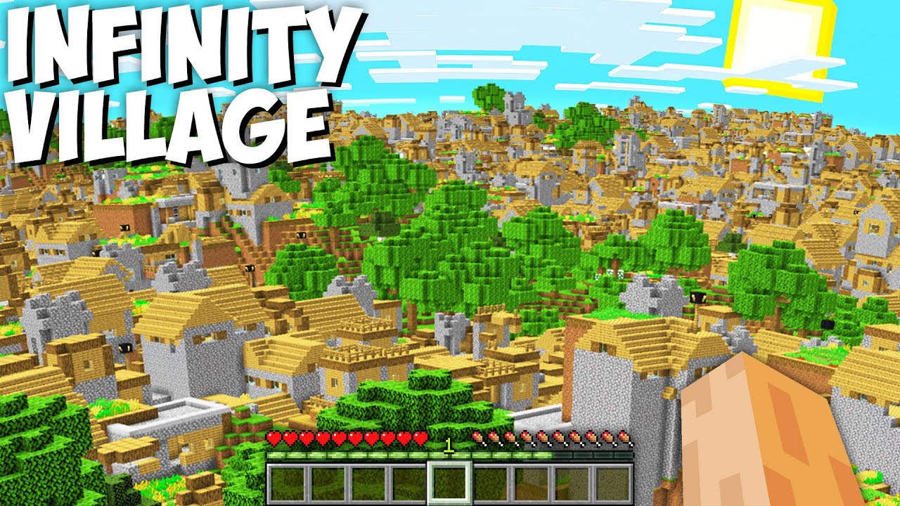This is very rarest INFINITY VILLAGE in Minecraft Village !!! Cursed