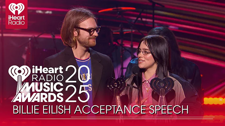 Billie Eilish Accepts The Album Of The Year Award At The 2025 iHeartRadio Music Awards