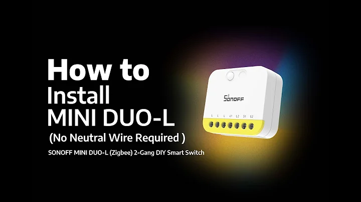 How to Install SONOFF MINI DUO-L (Zigbee, No Neutral Wire) 2-Gang Smart Switch