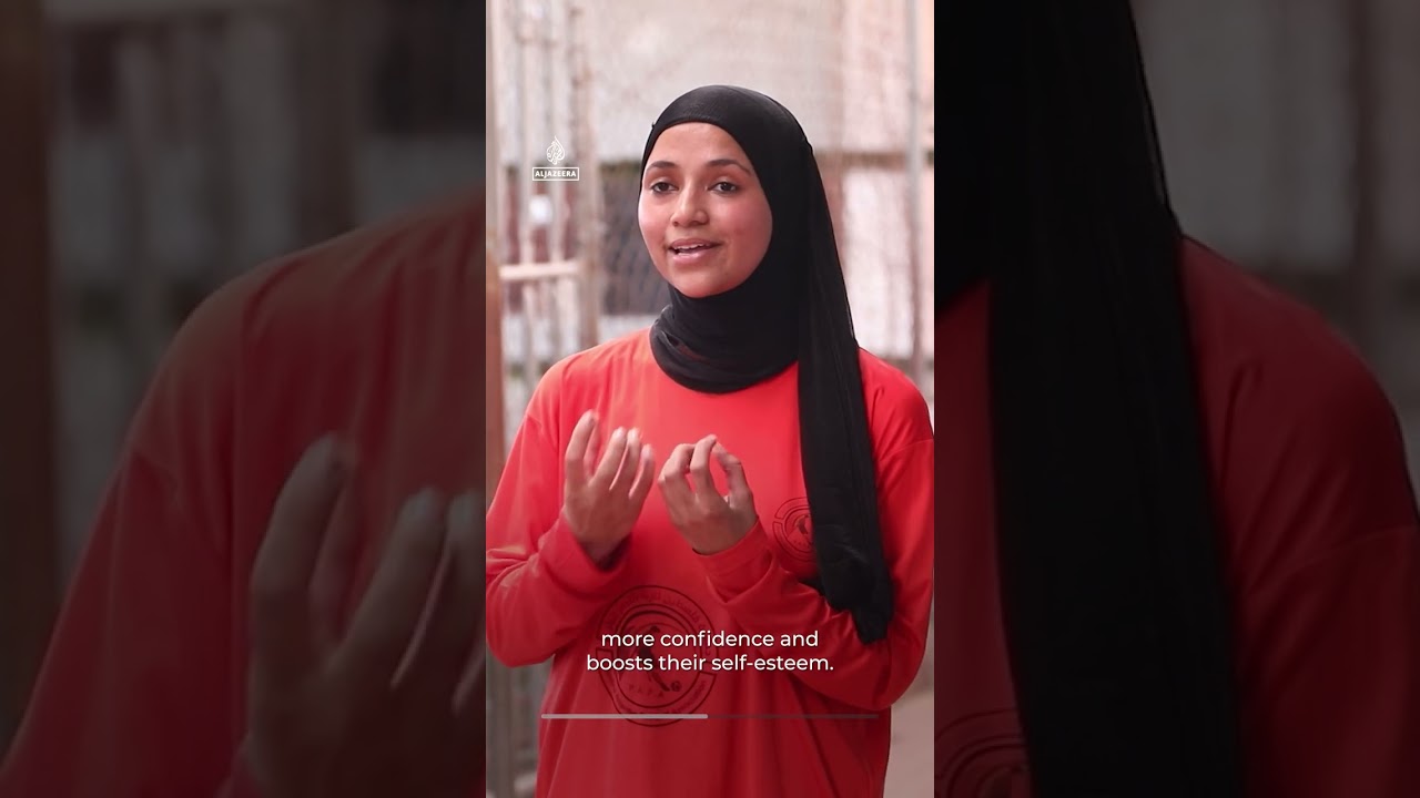 Gaza’s first women’s amputee football team reclaims the pitch after war | AJ #shorts