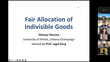 Eklavya Sharma: Fair Allocation of Indivisible Goods