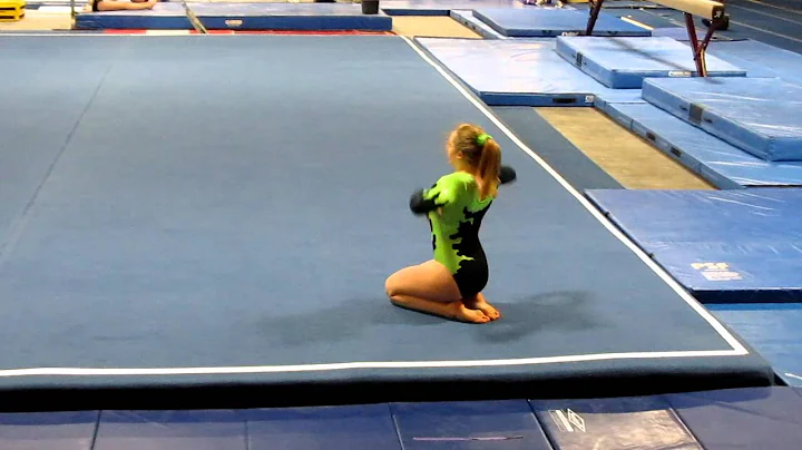 Jessica floor routine, first meet,  spring 2012 se...