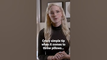 An incredibly simple but effective tip for your throw pillows!