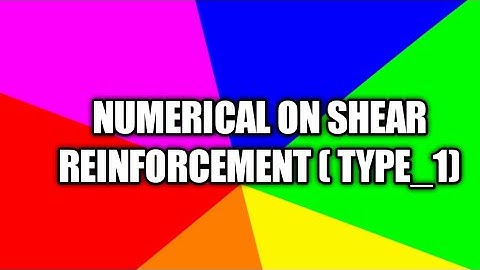 Type_1 Numerical on Shear Reinforcement