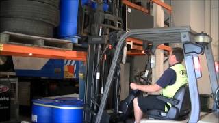 Forklift Training  How to lift a load  Part 5/6