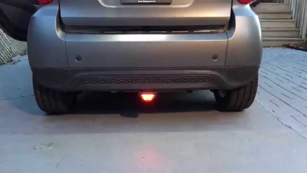 Adding a Rear LED Fog Light on the 451 Smart Car - YouTube