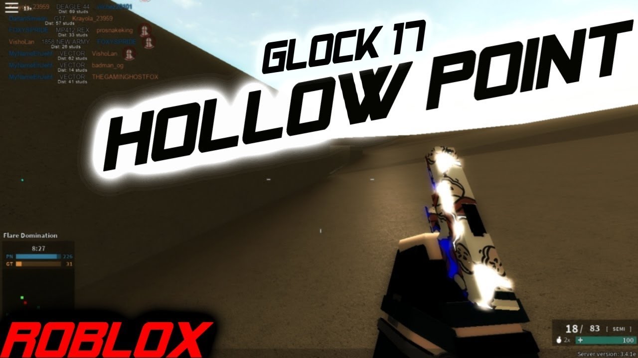 Using Glock 17 Hallowpoint Phantom Forces Youtube - glock17 roblox