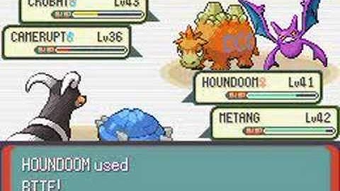 Pokemon Emerald.Battle Maxie.Mossdeep City.