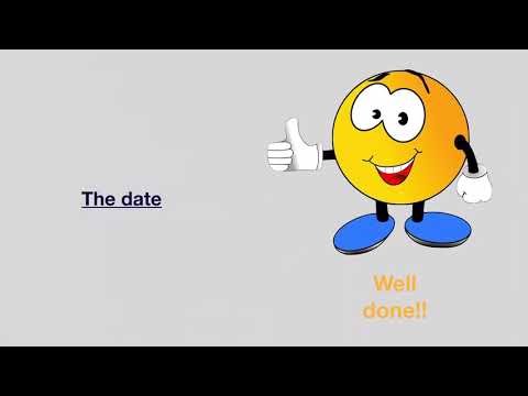 Video: Wie schreibe ich das Datum?
