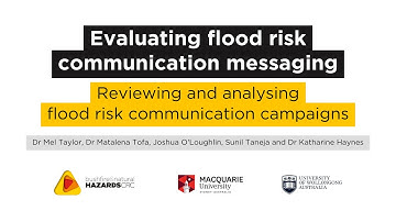 Evaluating flood risk communication messaging – Analysing flood risk communication campaigns