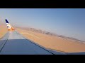 Take off from Sharm El-Sheikh International Airport, Egypt