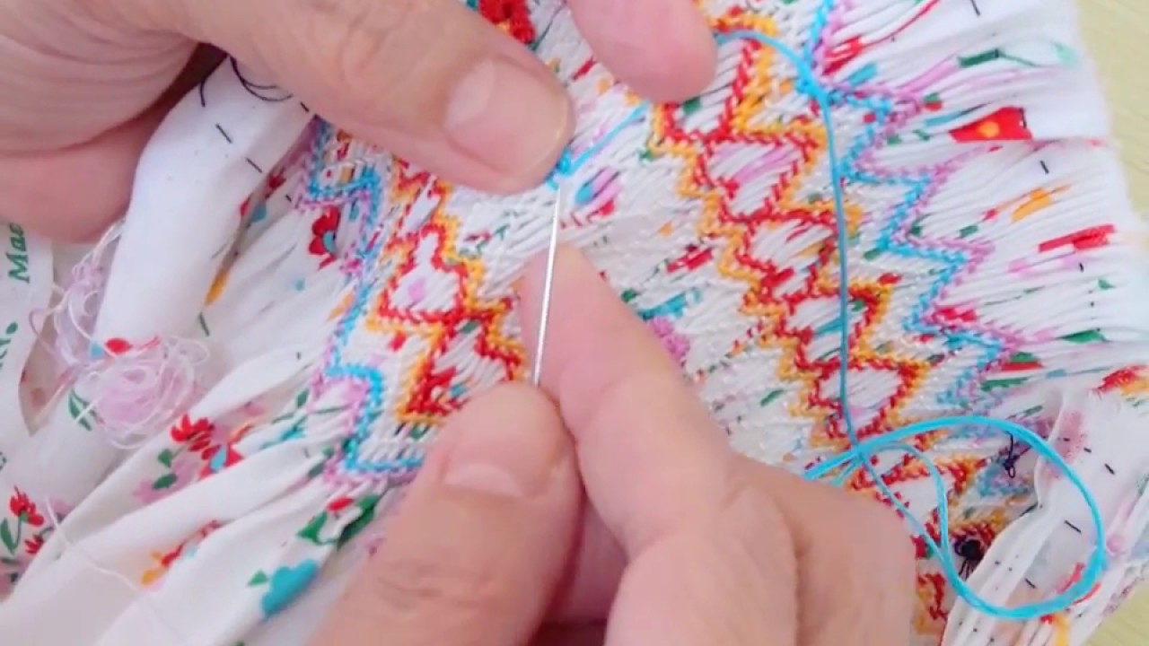スモッキング刺繍ワンピースの作り方 Youtube