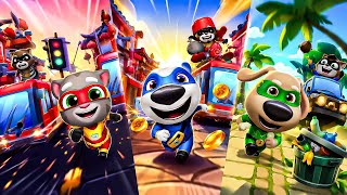 Talking Tom Hero Dash | Super Tom, Hero Hank & Hero Ben vs Roy Rakoon Android/iOS Gameplay screenshot 3