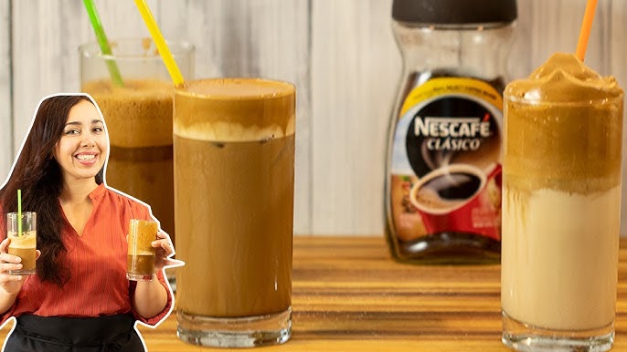 The Best DIY 3-Ingredient Greek Frappe - Iced Coffee (VIDEO)