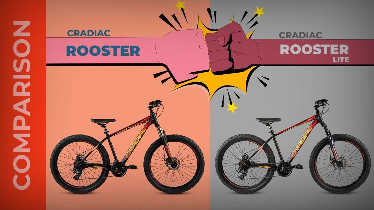 Comparison Video |  Cradiac Rooster And Cradiac Rooster Lite | Best Selling MTBs in India