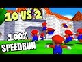 10 youtubers vs 2 speedrunners sm64 120 stars ft cheese05 simpleflips smg4 bandy and more