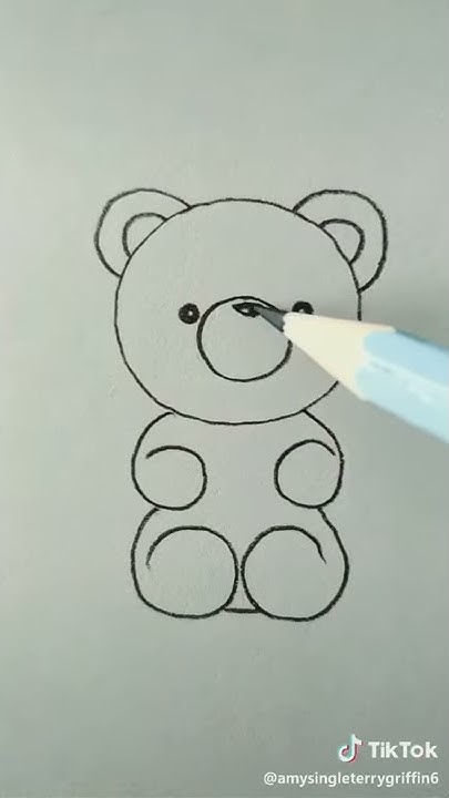как нарисовать мишку?легко! - YouTube