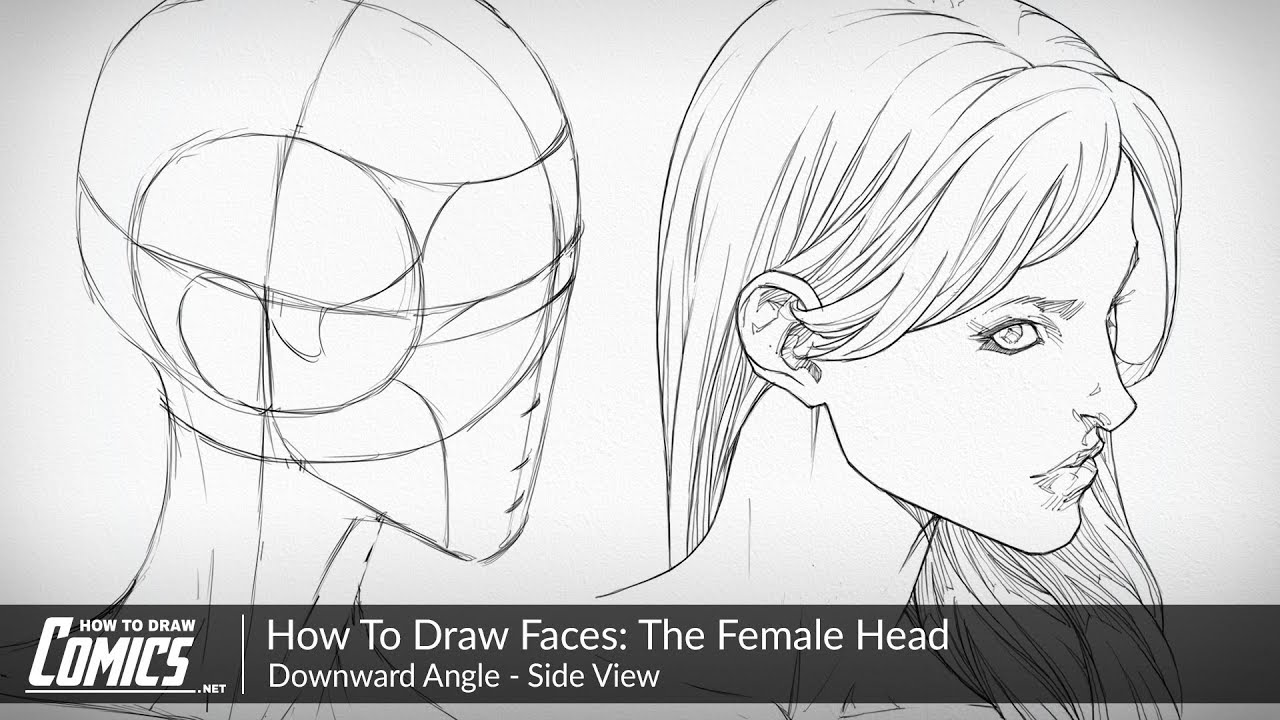 Drawing the face from below, at an angle - Anime Art Magazine