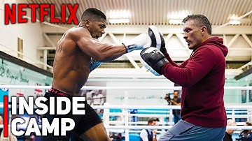 INSIDE CAMP: Anthony Joshua Training With Oleksandr Usyk Before Jake Paul Fight