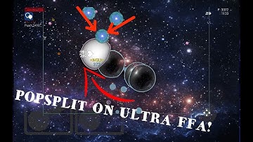 NEW POPSPLITS IN ULTRA FFA GAMEMODE!!HOW TO POPSPLIT IN ULTRA FFA.Nebulous(Agar.io)