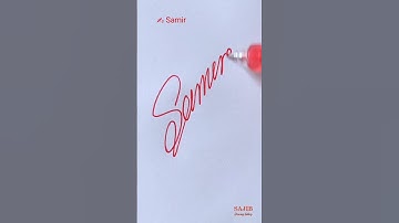 How to signature your name? #calligraphy #signature #art