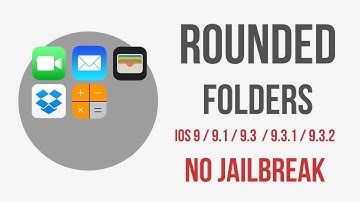 Rounded folders IOS 9 / 9.3 / 9.3.1 / 9.3.2 / 9.3.3 / 10 No Jailbreak