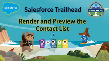 Salesforce Trailhead - Render and Preview the Contact List #salesforce #trailhead