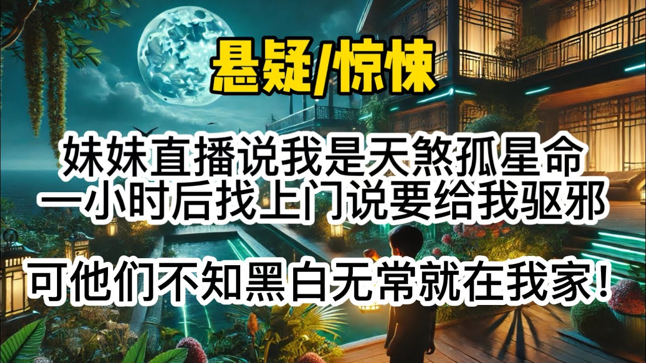 妹妹直播说我是天煞孤星命，一小时后找上门说要给我驱邪，可他们不知黑白无常就在我家#惊悚 #懸疑 #悬疑 #一口氣看完