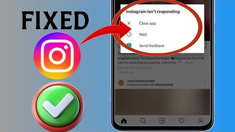 How to fix instagram isn