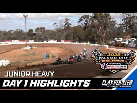 Junior Heavy | WA Dirt Kart Title 2026 (Day 1) - Wagin - 4th Sep 2026 | Clay-Per-View - dirt track racing video