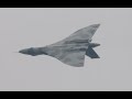 XH558 Vulcan Bomber almost Barrel rolled and howls during validation flight at Farnborough airshow